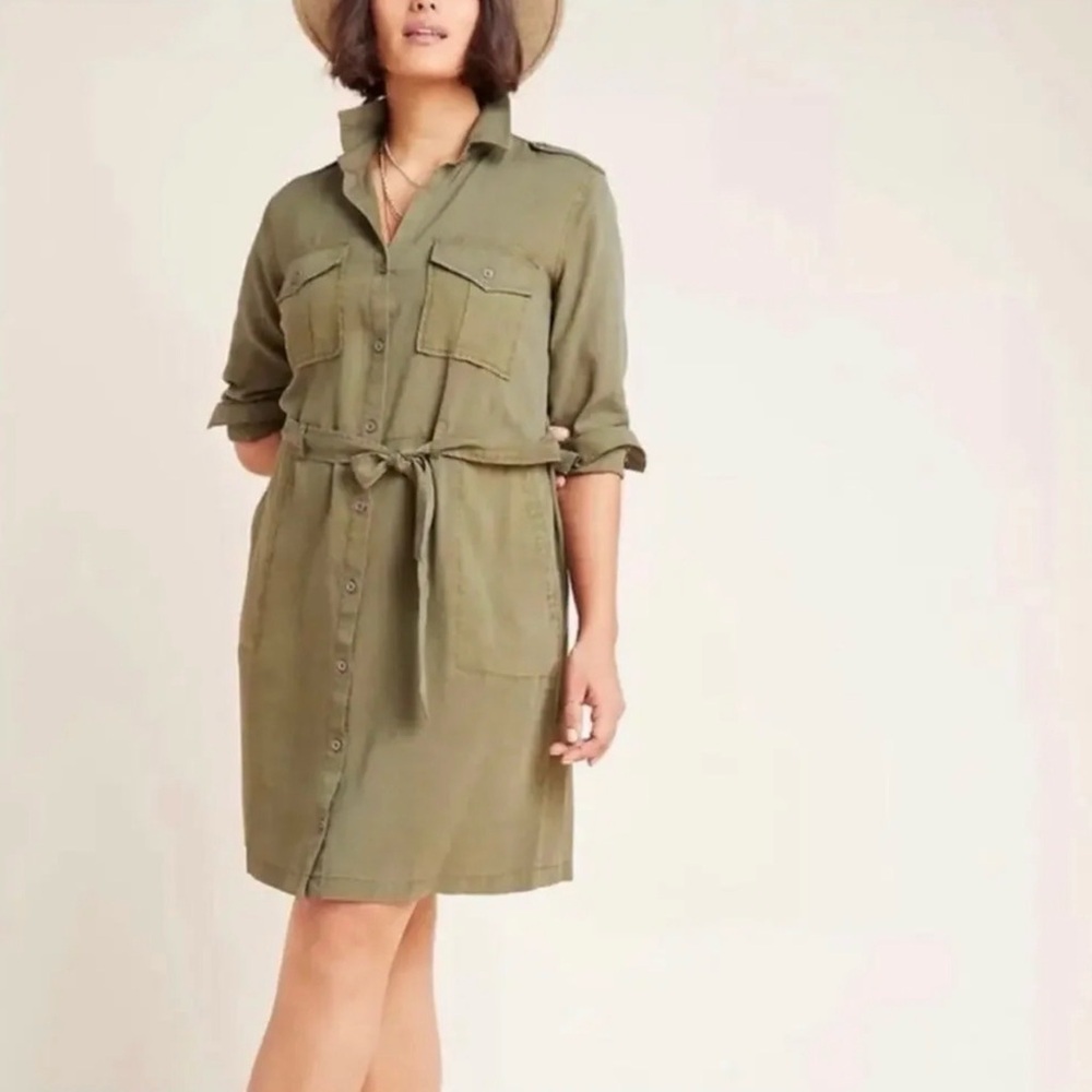 Anthropologie Cloth & Stone Eryn Utility Shirt Dress